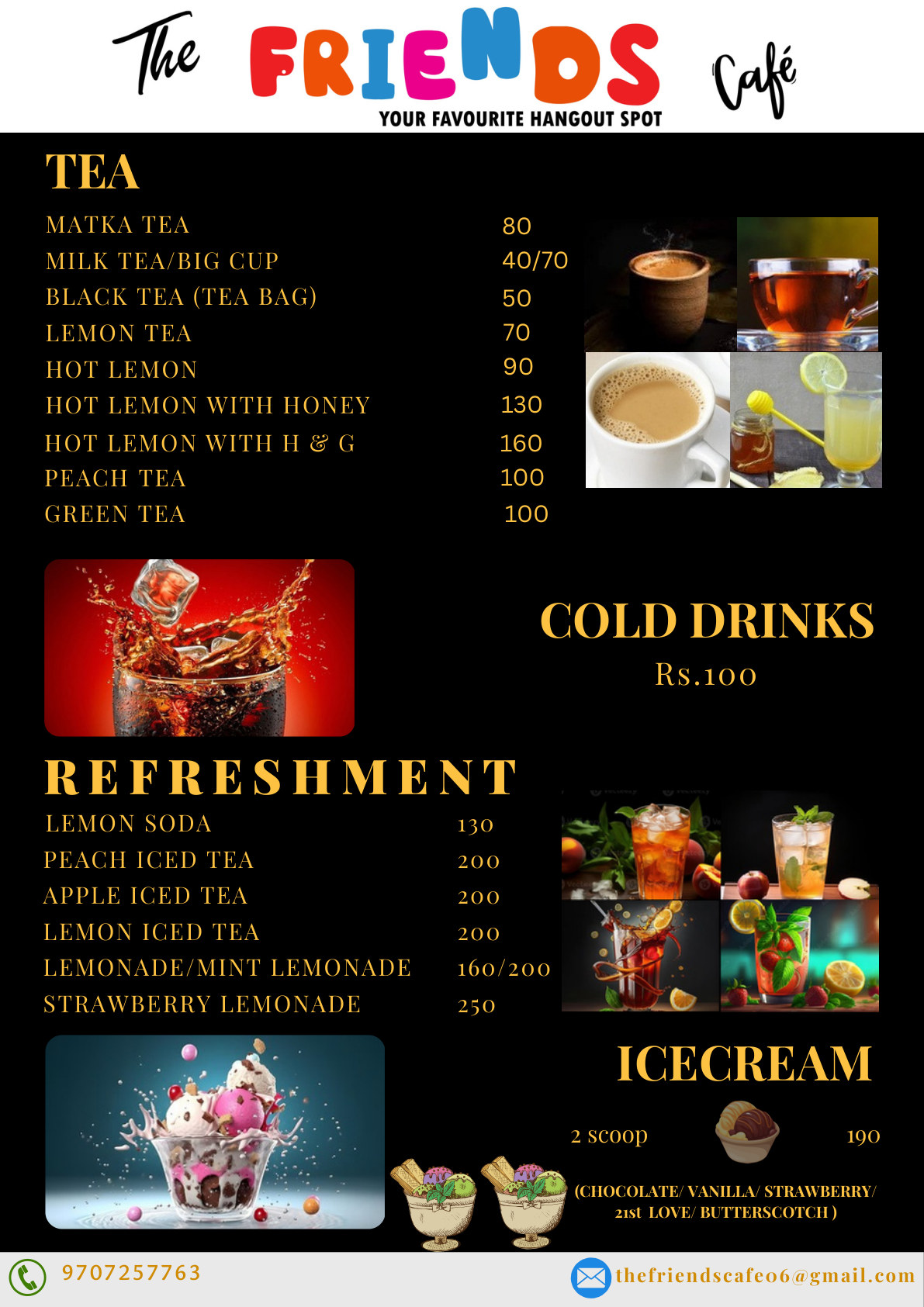Friends Cafe menu page 4