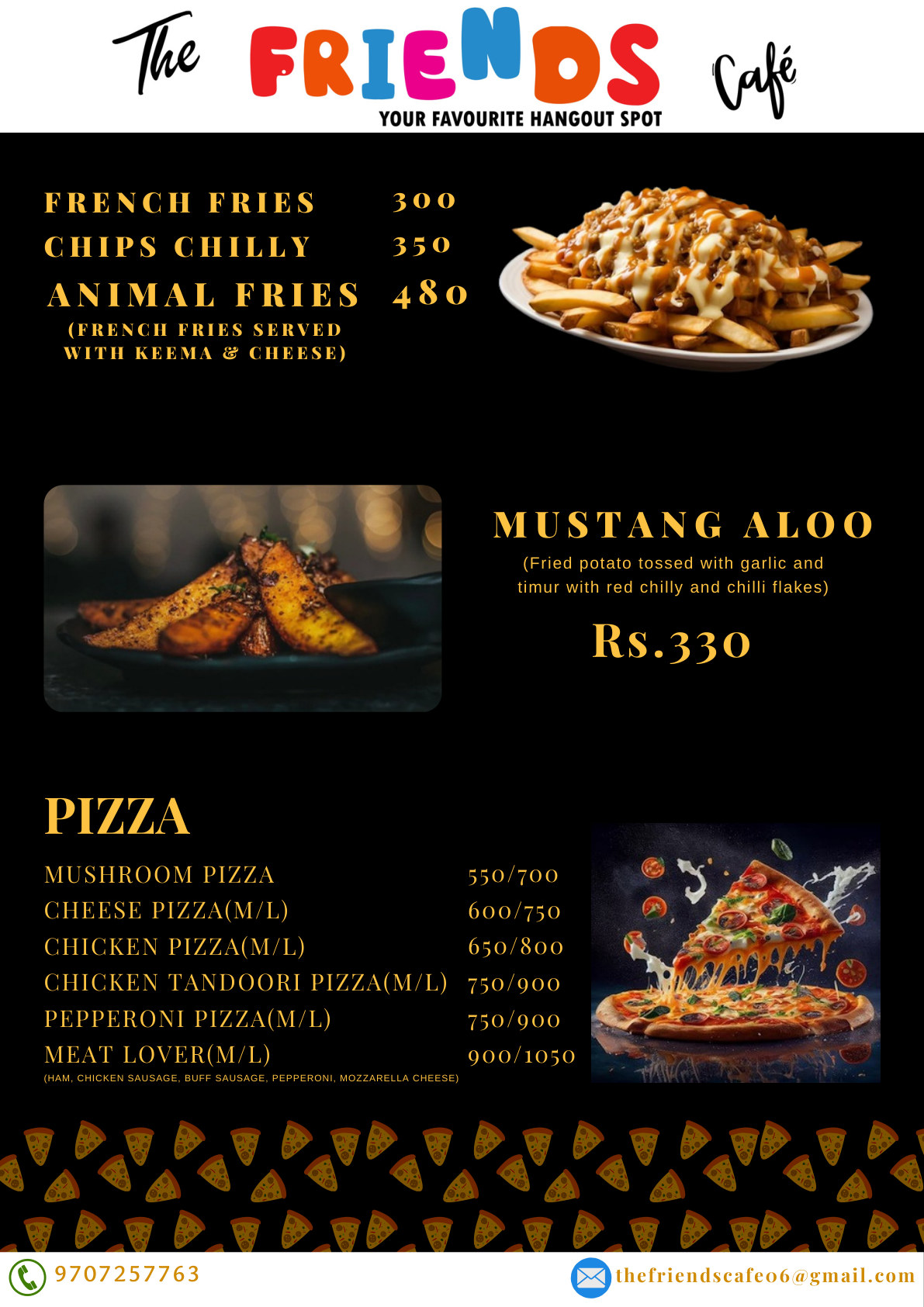 Friends Cafe menu page 9